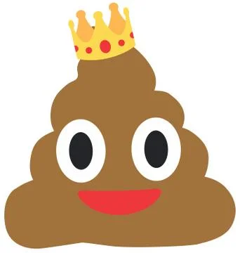 Vector illustration of Shit or turd cartoon Stock Illustration