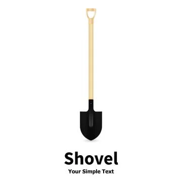 Vector illustration of a shovel Stock Illustration