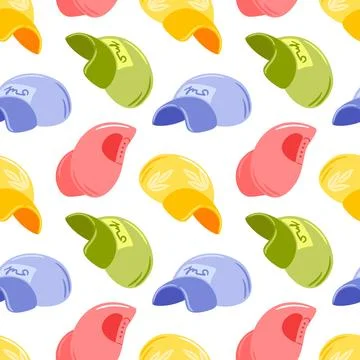 This vector illustration showcases a playful pattern featuring various stylish Stock Illustration