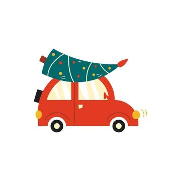 Vector illustration of a side view, car on a white background Illustrazione stock