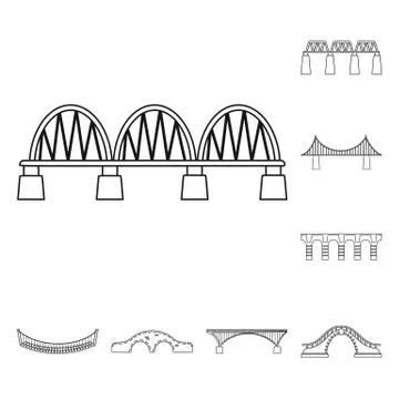 Vector illustration of sight and connection symbol. Set of sight and construct Illustrazione stock