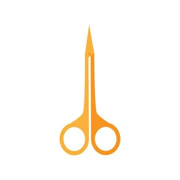 Vector illustration silhouette of nail scissors on a white background Stock Illustration