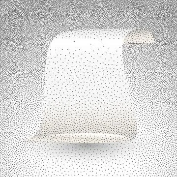 Vector illustration of silver paper scroll Stock Illustration