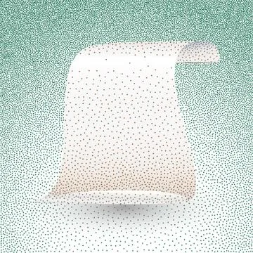 Vector illustration of silver paper scroll Stock Illustration