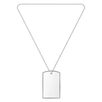 Vector illustration of silver tiles on the chain Stock Illustration