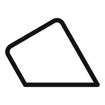 Vector illustration of a simple, black outline of an empty picture frame 스톡 일러스트