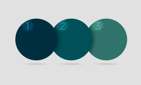 Vector illustration of simple circle infographics Stock Illustration