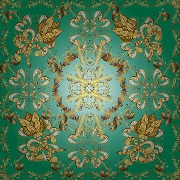 Vector illustration. In simple style. Seamless pattern for web, textile and wall Stock Illustration