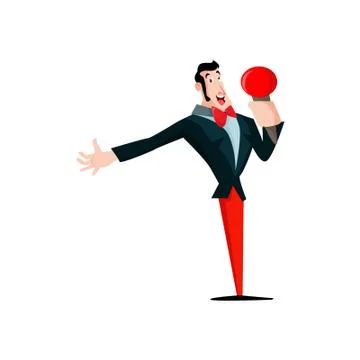 Vector illustration of a singer Stock Illustration