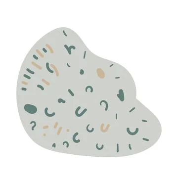 Vector illustration of a single colored sea shell on white background. Eleg.. Stock Illustration