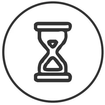 Vector Illustration Of Single Isolated Hourglass Icon Stock Illustration