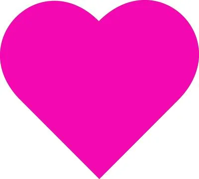 Vector illustration of a single pink heart Stock Illustration
