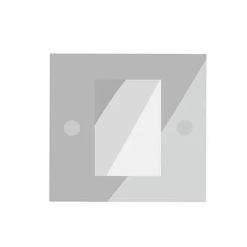 Vector illustration, single switch of lamp with elegant dark Illustrazione stock