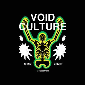 Vector illustration of a skeleton with green aura on a black background. fo.. Stock Illustration