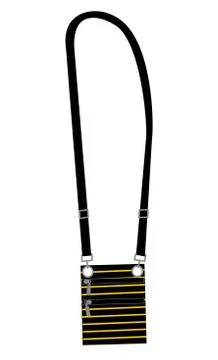 Vector illustration of a small bag around neck イラスト素材