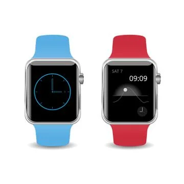 Vector Illustration Smart Watch isolated on white background Stock Illustration