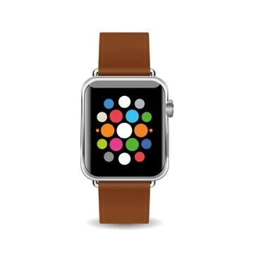 Vector Illustration Smart Watch isolated on white background Stock Illustration