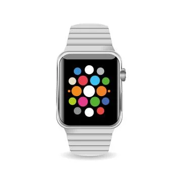 Vector Illustration Smart Watch isolated on white background Stock Illustration