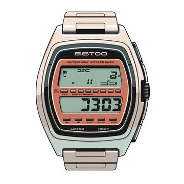 Vector illustration of a smart watch isolated on a white background. Smart watch Stock Illustration