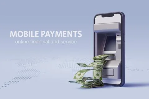 Vector illustration of Smartphone 3d icon. Stock Illustration