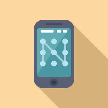 Vector illustration of a smartphone displaying analytics graph on screen with a Illustrazione stock