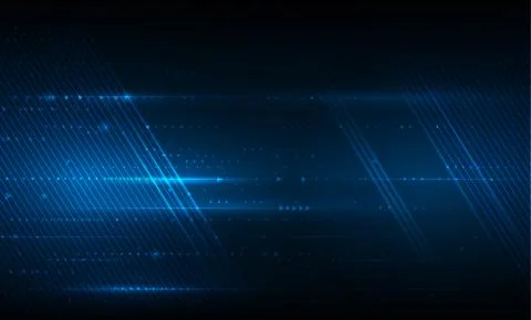 Vector illustration smooth lines in dark blue color background Stock Illustration