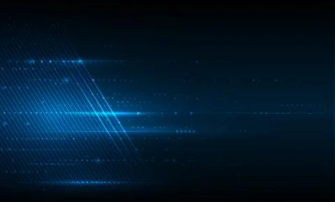 Vector illustration smooth lines in dark blue color background Stock Illustration