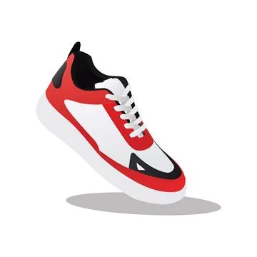 Vector Illustration of Sneaker Shoe Stock Illustration