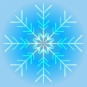 Vector illustration of a snowflake Illustrazione stock