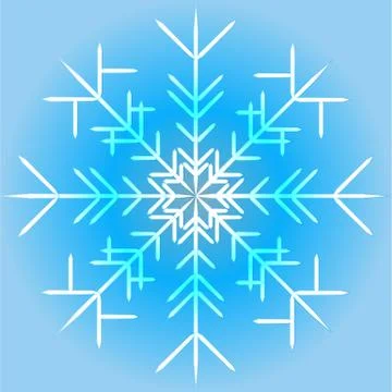 Vector illustration of a snowflake Stock Illustration