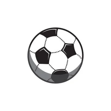 Vector illustration of a soccer ball. Stock Illustration