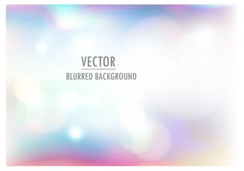 Vector illustration of soft colored abstract blurred light background layout Stock Illustration