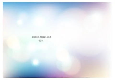 Vector illustration of soft colored abstract blurred light background layout Stock Illustration