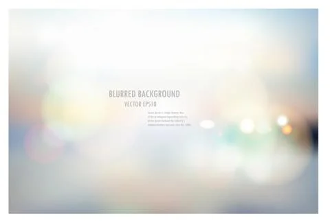 Vector illustration of soft colored abstract blurred light background layout Stock Illustration