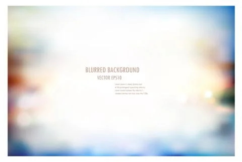 Vector illustration of soft colored abstract blurred light background layout Stock Illustration