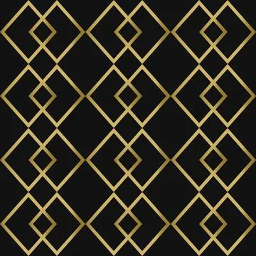 Vector Illustration Of Some Rectangle Abstract Pattern, Gold and Black 스톡 일러스트