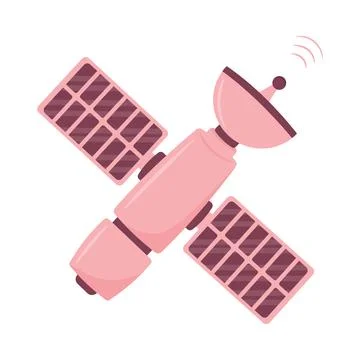 Vector illustration of a space station Stock Illustration