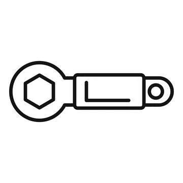 Vector illustration of a spanner wrench icon Stock Illustration
