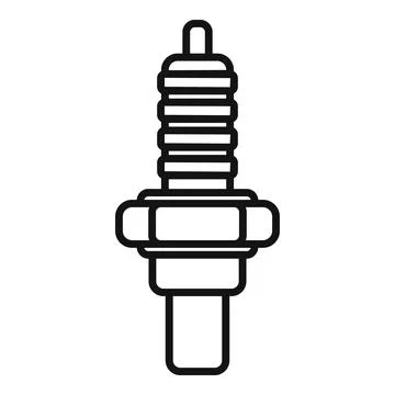 Vector illustration of a spark plug icon Stock Illustration