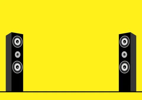 Vector Illustration Of Speakers Stock Illustration