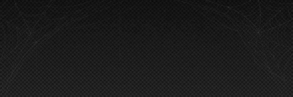 Vector illustration with spider web isolated on black background Stock Illustration