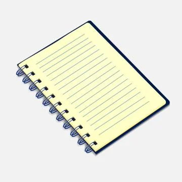 Vector illustration of spiral notebook Stock Illustration