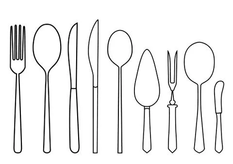 Vector illustration of spoon Illustrazione stock