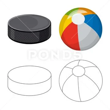 Vector illustration of sport and ball icon. Collection of sport and athletic Stock Illustration