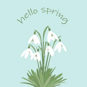 Vector illustration of spring flowers Stock Illustration