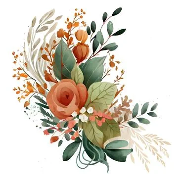 Vector illustration of spring flowers on a white background isolate Stock Illustration