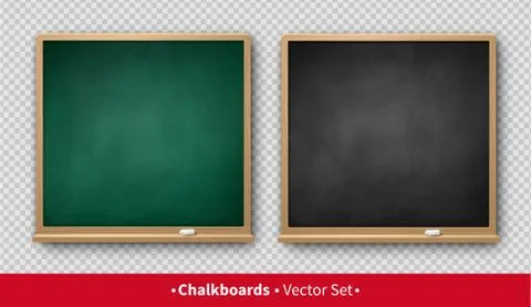 Vector illustration of square chalkboard Stock Illustration