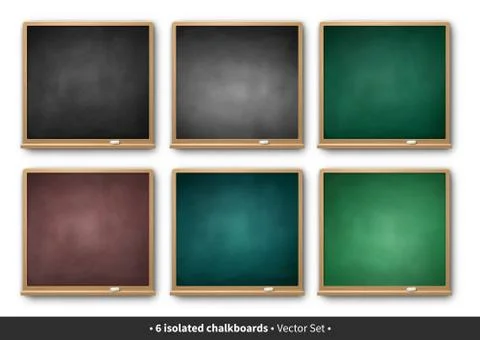Vector illustration of square chalkboard Stock Illustration