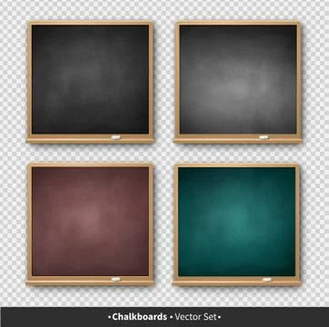 Vector illustration of square chalkboard Stock Illustration
