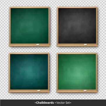 Vector illustration of square chalkboard Stock Illustration